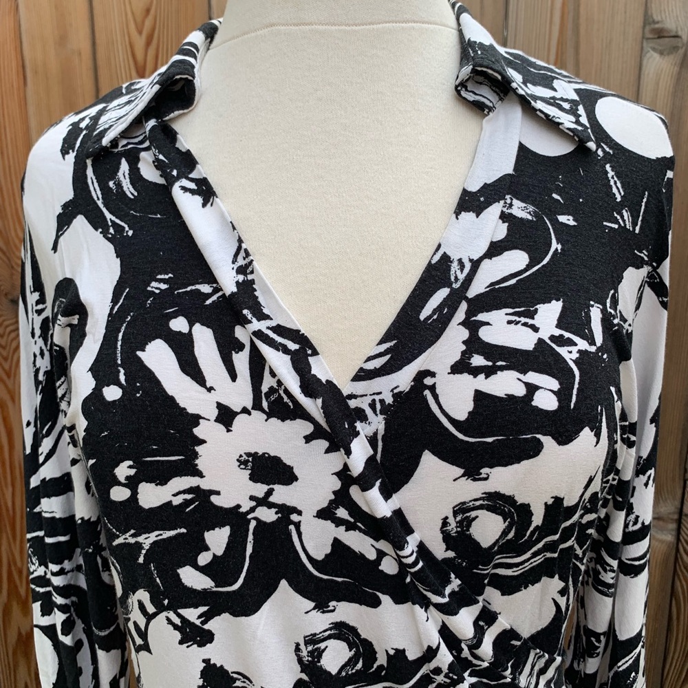 Joseph Ribkoff wrap floral print top